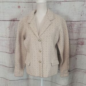 Norlender Gro Wool Button Front Cardigan/Blazer Size XL